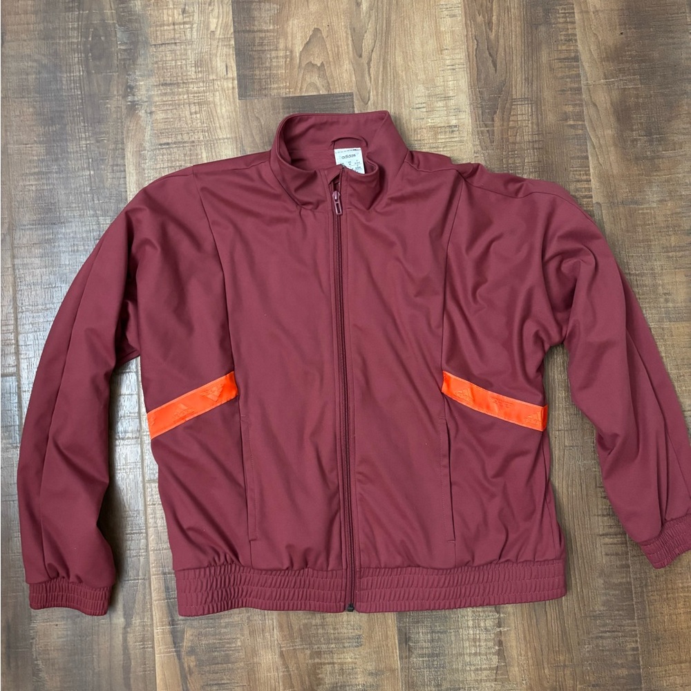 adidas x Zoe Saldana Collection Women's Track Jacket Red sz M 12-14